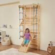 Structura de catarat multifunctionala 8 in 1, 15 x Niveluri, fixare pe perete, max 100 kg, Inaltime 2150 mm, latime 1500 mm, Lemn masiv