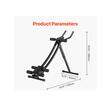Aparat fitness pentru abdomen, Pliabil, 4 grade de dificultate, max 200 kg, Otel Carbon, Afisaj digital parametri
