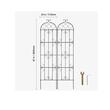 Set 2 suporturi pentru plante agatatoare, 51 x 180 cm, Otel, Diametru teava 10 mm