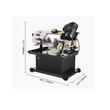Fierastrau cu banda pentru metal, 1.1 kW, Lungime banda 2362 mm, unghiuri de rotatie de la 0° la 45, 4 viteze reglabile, Viteza maxima 65 m/min, baza rotativa