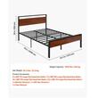 Cadru pat cu platforma metalica, 2006 x 1375 x 990 mm, capacitate max 454 kg