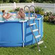 Scara pentru piscine supraterana, Inox, 4 trepte, max 150 kg, 1470 x 720 x 1830 mm