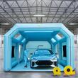 Cabina de vopsit gonflabila, dimensiune 8.5 x 4.6 x 3 m, 2 x suflanta 370/1100 W, Impermeabila, PVC, sistem filtrare