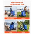 Carucior pentru nisip cu roti mari gonflabile, Pliabil, Capacitate 75 kg, Pompa