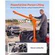 Macara cu troliu manual pentru camionete, Brat telescopic rotativ la 360°, max 510 kg, Pliabil