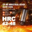 Set 14 chei tubulare adanci de impact, Hexagonale, prindere 1/4 inch, Cr-Mo, 4-15 mm