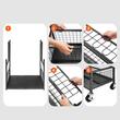 Organizator scule si unelte pentru gradina/garaj, Otel, 4 x roti, 652 x 403 x 990 mm