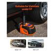 Kit cric electric cu acumulator, Inaltime ridicare 160-450 mm, Telecomanda, Max 5 Tone, Triunghi reflectorizant, Lanterna
