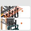 Organizator scule si unelte pentru gradina/garaj, Otel, 4 x roti, 652 x 403 x 990 mm