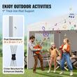 Pavilion de gradina cu pereti laterali cu ferestre, Pliabil, 2.95 x l 2.95 x H 2.63 m, Alb, Geanta transport