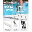 Scara pentru piscine supraterana, Inox, 4 trepte, max 150 kg, 1470 x 720 x 1830 mm