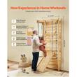 Structura de catarat multifunctionala 8 in 1, 15 x Niveluri, fixare pe perete, max 100 kg, Inaltime 2150 mm, latime 1500 mm, Lemn masiv