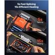 Aparat lipit fibra optica, 6 motoare, Bluetooth, Suport fibra 3 in 1, Ecran tactil 5 inch, sudura rapida 5 s, acumulator 7.8 Ah
