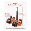 Kit cric electric cu acumulator, Inaltime ridicare 160-450 mm, Telecomanda, Max 5 Tone, Triunghi reflectorizant, Lanterna