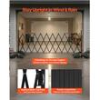 Poarta de securitate extensibila, Lungime max 3.37m, 4 x roti, Inaltime 102 cm, Negru