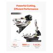 Fierastrau cu banda pentru metal, 1.1 kW, Lungime banda 2362 mm, unghiuri de rotatie de la 0° la 45, 4 viteze reglabile, Viteza maxima 65 m/min, baza rotativa