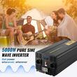 Invertor de putere cu unda sinusoidala pura 5000 W, 12VDC-230VAC, port USB, telecomanda, afisaj LCD