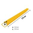 Set 2 extensii pentru furci stivuitor, Lungime totala 182 cm, Latime interioara 13.5 cm, Capacitate 2 Tone