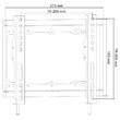 Suport universal TV 40 kg, fix, diagonala 13-42 inch, Standard VESA max 200x200 mm, Distanta perete 25 mm
