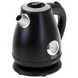 Fierbator electric cu termometru, Inox, capacitate 1.7 l, putere 2200 W, Negru