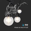 Ghirlanda decorativa 6 x E27, lungime 3 m, IP65, max 360W