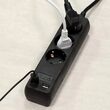 Prelungitor 3 prize Schuko, 2xUSB, 16A, lungime 1.5 m, Negru
