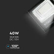Proiector led cu incarcare solara 40W, 4000K, 3100 lm, telecomanda, 353 x 90 x 304 mm