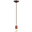 Pendul tavan, Portelan, fara bec, E27, 47 x 64 x 680 mm, Maro