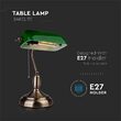 Lampa de birou Clasic Green E27, 180 x 260 x H360 mm, Sticla/Metal, max 60W