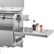 Gratar pe carbune cu capac si rotisor electric 25W, Vevor Inox, Termometru, Roti blocabile, inaltime de gatit reglabila