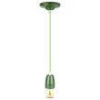 Pendul tavan, Portelan, fara bec, E27, 47 x 64 x 680 mm, Verde