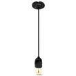 Pendul de tavan, Portelan, fara bec, E27, 47 x 64 x 680 mm, Negru