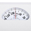 Cantar persoane Retro mecanic, max 136 Kg, Alb
