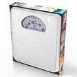 Cantar persoane Retro mecanic, max 136 Kg, Alb