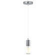 Pendul tavan, metal, Crom, fara bec, E27, dimensiune 36 x 60 mm