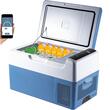 Cutie frigorifica cu compresor Led, USB, Bluetooth, 12/24 V DC, 110-240 V AC, capacitate 22 l, -20 ℃ pana la 20 ℃, 597 x 320 x 335 mm
