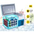 Cutie frigorifica cu compresor Led, USB, Bluetooth, 12/24 V DC, 110-240 V AC, capacitate 22 l, -20 ℃ pana la 20 ℃, 597 x 320 x 335 mm