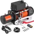 Troliu electric cu franghie sintetica 12V, capacitate 6123 kg, Lungime tragere 24 m, Telecomanda Wi-Fi, IP55