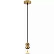 Pendul suspendat, max 60W, IP20, Metal Auriu, fara bec, diametru 50 mm, lungime fir 1 m