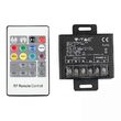 Controller banda LED cu telecomanda, 12/24 V, 240/480 W, RGB si Alb