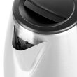 Fierbator electric cordless, Inox, Capacitate 1.7 l, putere 2200 W, Indicator de temperature, filtru anti-calcar