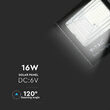 Proiector led cu incarcare solara 16W, 6000K, 1050 lm, telecomanda, 247 x 65 x 210 mm