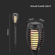 Set 4 lampi solare cu efect flacara, IP44, 2200K, 1 W
