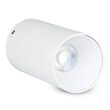 Aplica led cu soclu GU10, Fara bec, Rotunda, Aluminiu, 82 x 25 mm, IP20, Alb