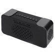 Radio FM cu ceas desteptator, Bluetooth, SD, AUX, USB, Negru, Acumulator