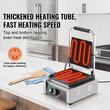 Grill Panini, Profesional, suprafata de gatit Neteda/Striata 230x225 mm, Otel inoxidabil, Temperatura de incalzire 50-300 °C