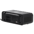 Radio FM cu ceas desteptator, Incarcator wireless, Bluetooth, AUX, USB, Negru, 5 W
