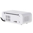 Radio FM cu ceas desteptator, Incarcator wireless, Bluetooth, AUX, USB, Alb, 5 W
