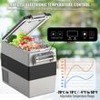 Cutie frigorifica cu compresor, 2 zone de racire congelator si frigider, 12/24 V DC, 110-240 V AC, capacitate 52 l, -20 ℃ pana la 20 ℃, 535 x 695 x 352 mm