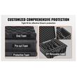 Caseta etansa pentru 6 pistoale, IP67, interior pretaiat, 491 × 434 × 211 mm, supapa presiune